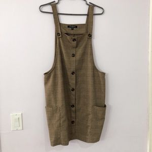 Brown plaid jumper (skirt)